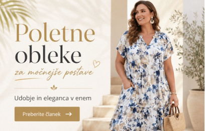 Poletne obleke za močnejše postave – udobje in eleganca v enem