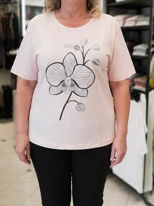 Ženska majica Fio FI001 roza – do velikosti 54