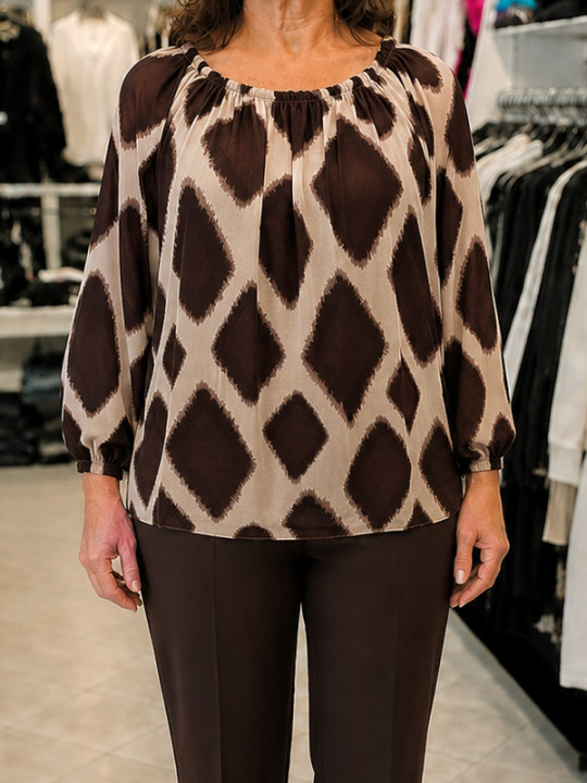 Bluza J5034 rjava