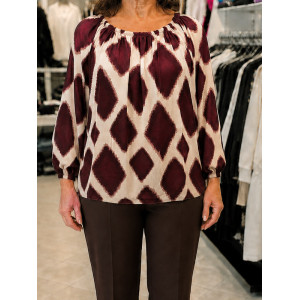 Bluza J5034 bordo rdeča