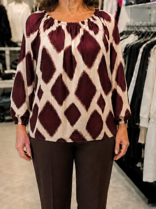 Bluza J5034 bordo rdeča