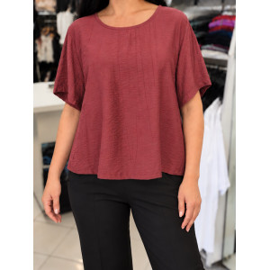 Ženska majica P6210 bordo rdeča