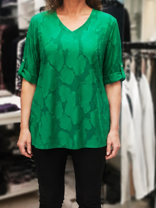 Modna majica S5077 zelena