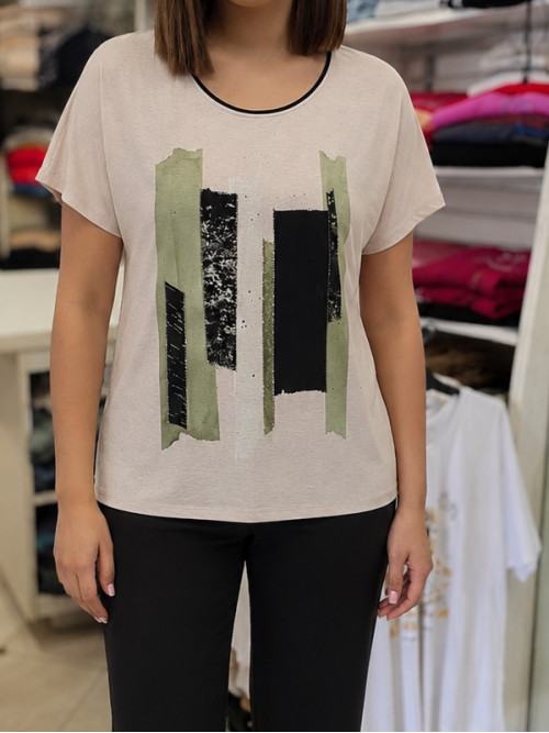 Modna ženska majica T6009