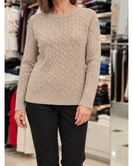 Ženski pulover J6416 bež Ženski pulover J6416 bež