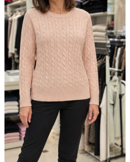 Ženski pulover J6416 roza Ženski pulover J6416 roza
