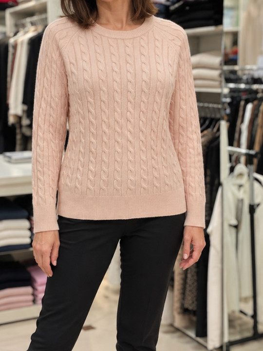 Ženski pulover J6416 roza
