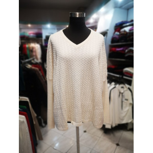 Ženski pulover Z4134 bel