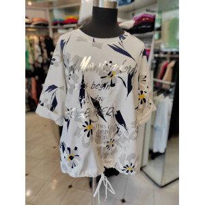 Ženska bombažna majica s 3-4 rokavi P6035-2