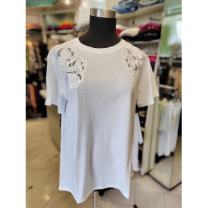 Ženska bombažna majica P6030 bela