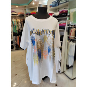 Ženska majica za močnejše postave P6036-2