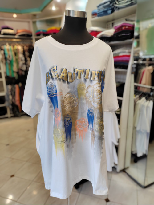 Ženska majica za močnejše postave P6036-2