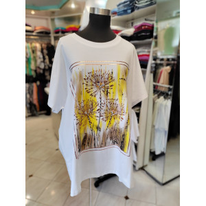 Ženska majica za močnejše postave P6036-1