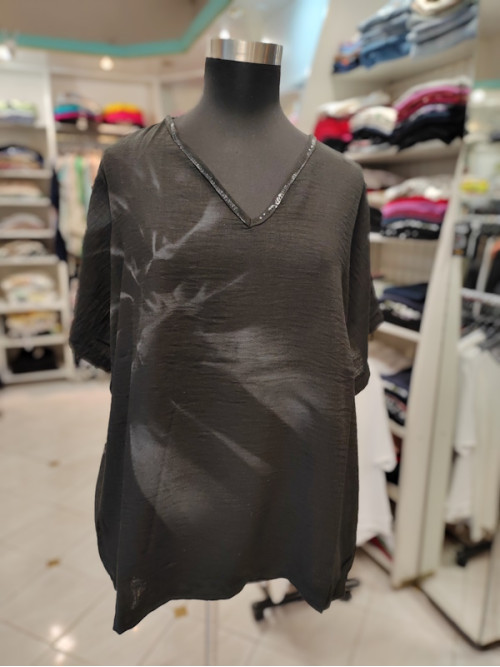 Bombažna ženska majica T6084