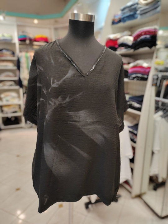 Bombažna ženska majica T6084