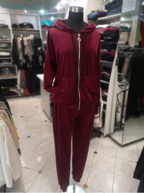 Komplet J5065 bordo rdeč