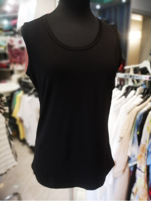 Ženska majica brez rokavov S5108 črna