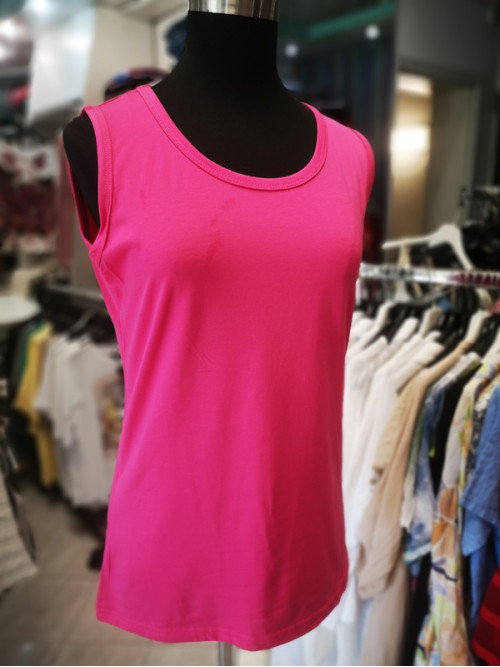 Ženska majica brez rokavov S5108 roza