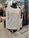 Enobarvni pulover J6408 bel
