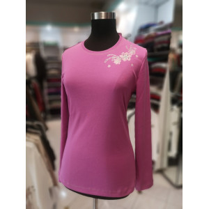 Bombažna ženska majica Tina roza