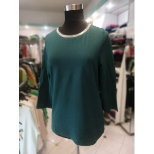 Ženska majica s 3-4 rokavi TU004 zelena