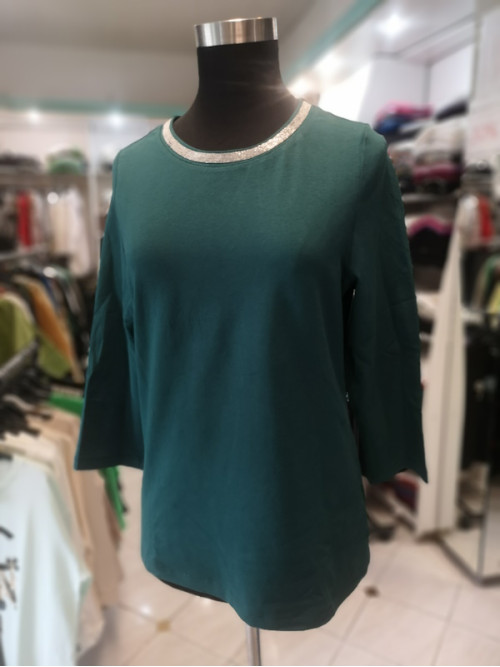 Ženska majica s 3-4 rokavi TU004 zelena