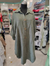 Lanena srajca P6116 olivno zelena