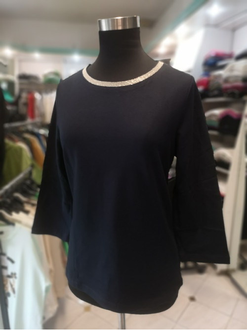 Ženska majica s 3-4 rokavi TU004 modra