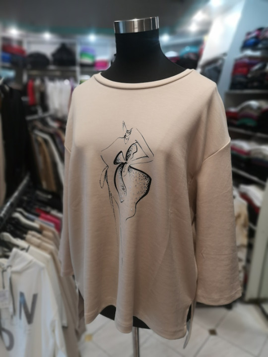 Ženska majica s 3-4 rokavi ES166