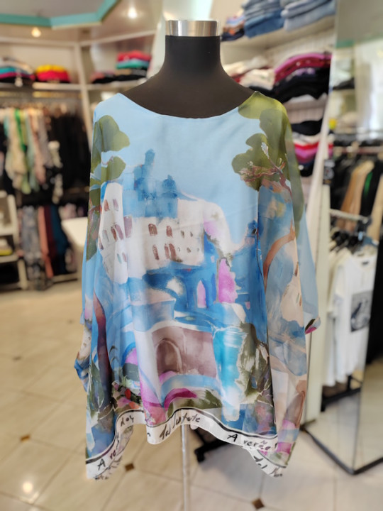 Ženska majica P6040 modra