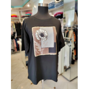 Ženska majica T6074 črna