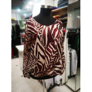 Bluza J5033 bordo rdeča