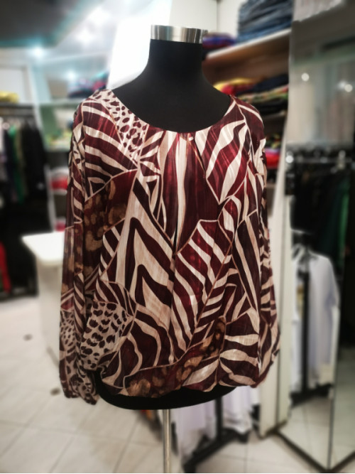 Bluza J5033 bordo rdeča