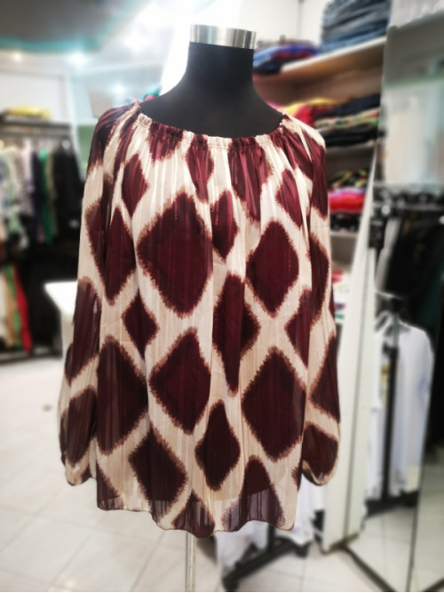 Bluza J5034 bordo rdeča