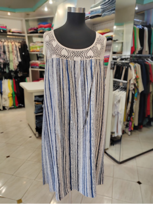 Poletna obleka P6324 bež