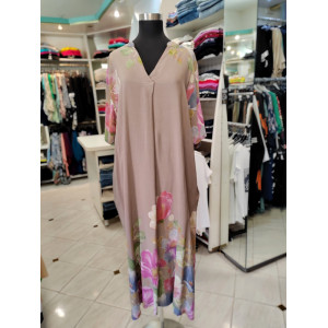 Ženska obleka P6057 bež