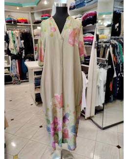 Ženska obleka P6057 zelena