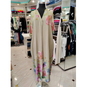 Ženska obleka P6057 zelena