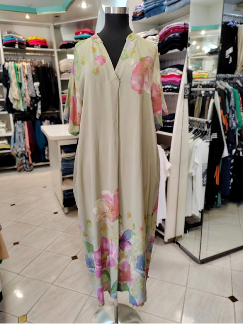 Ženska obleka P6057 zelena