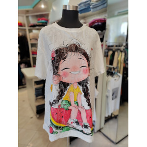 Ženska majica P6042-bela