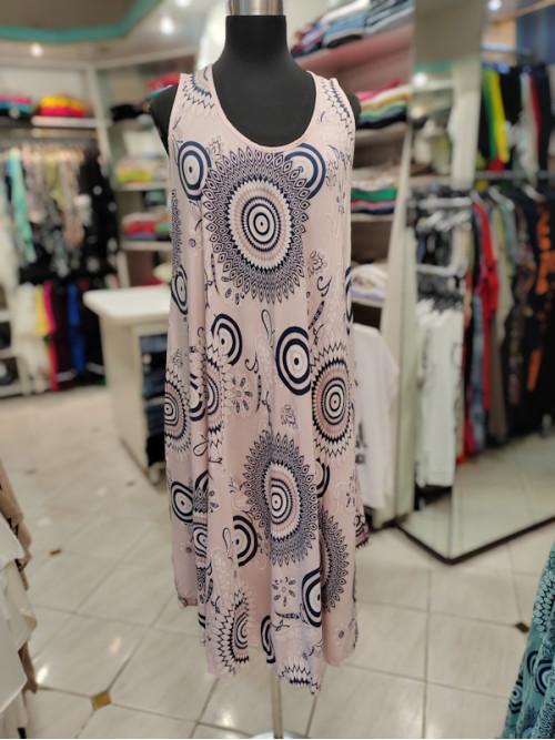 Poletna obleka P6151 roza