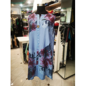 Poletna obleka S5152 modra