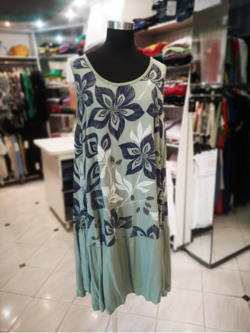 Poletna obleka S5224 zelena