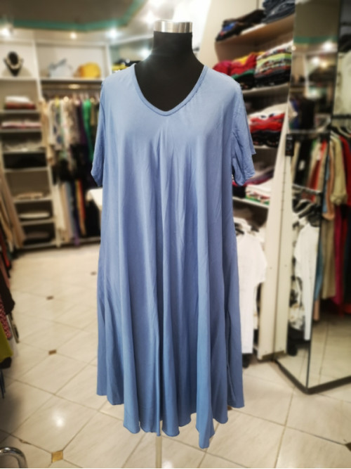 Poletna obleka S5213 modra