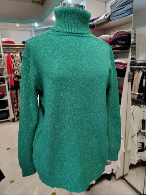 Ženski puli J5116 zelen