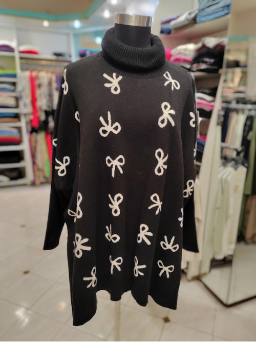 Ženski pulover J5105 črn