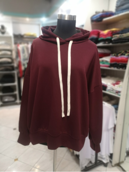 Pulover J5045 bordo rdeč