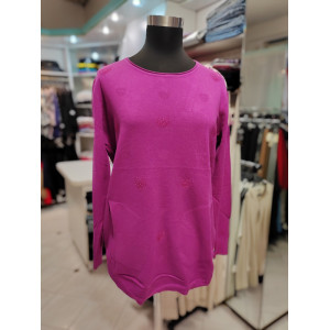 Ženski pulover J5128 vijoličen