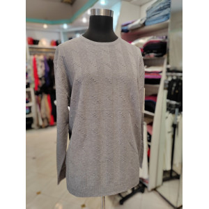 Ženski pulover za močnejše J5127 siv