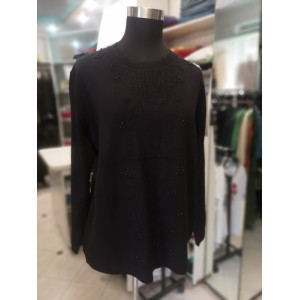 Ženski pulover J5025 črna